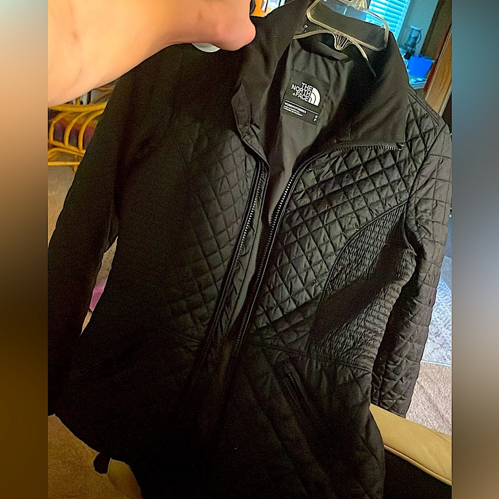 The North Face (Black / Color) Puffer Windbreaker Jacket.